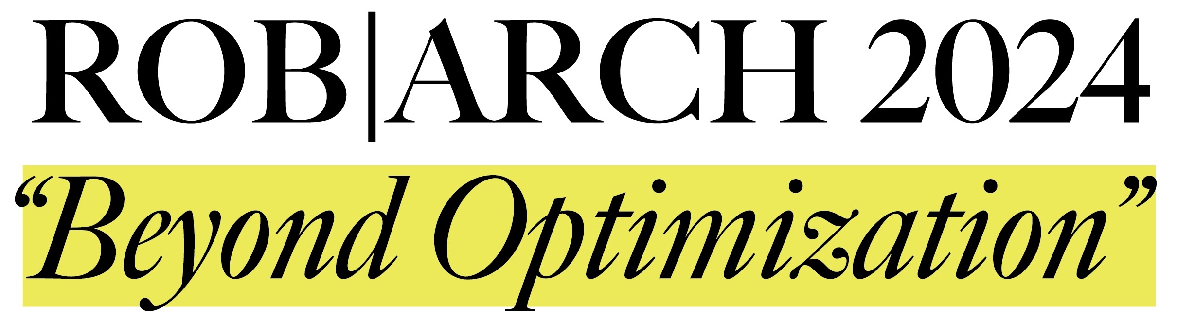 ROB|ARCH 2024 logo